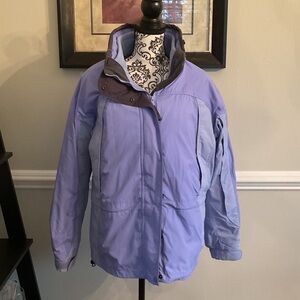 Columbia Women's periwinkle fleece jacket insert Ski Jacket